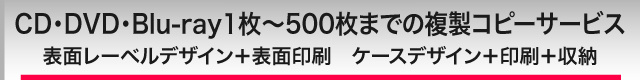 CD・DVD・Blu-ray複製サービス