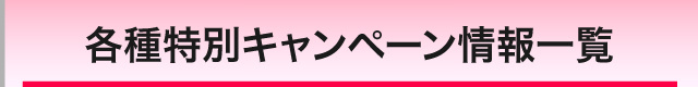 特別キャンペーン一覧
