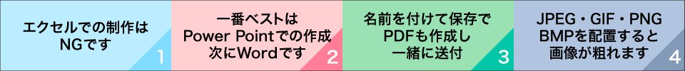 ウィンバードの長尺印刷(横断幕・垂れ幕)オフィスで作成注意点1〜4